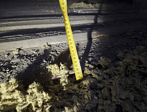 Zateplení stropu zděného domu pomocí foukané izolace